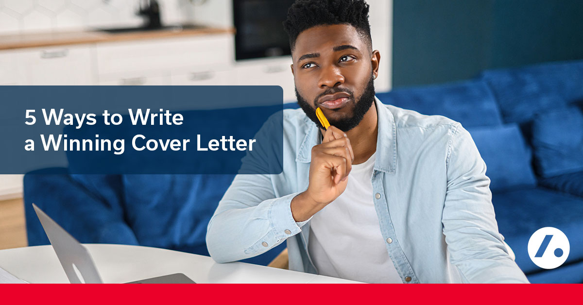 Cover for the 5 Ways to Write a Winning Cover Letter blog
