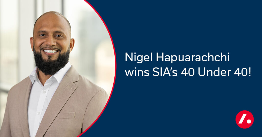 Nigel Hapuarachchi Receives Staffing Industry Analysts (SIA) 40 Under 40 Award