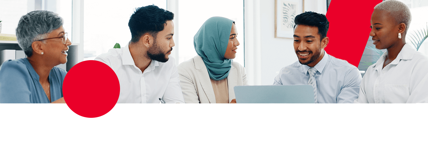 Group of people working on recruitment pricing